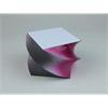 Notizblock gedreht: Schwarz-Pink