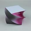 Notizblock gedreht: Schwarz-Pink | Bild 1