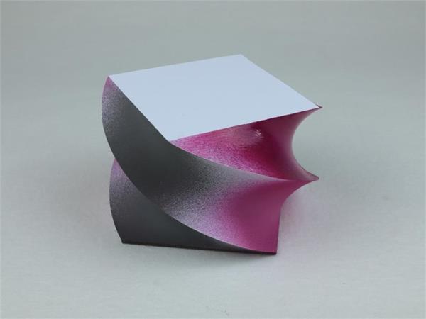 Notizblock gedreht: Schwarz-Pink | Bild 1