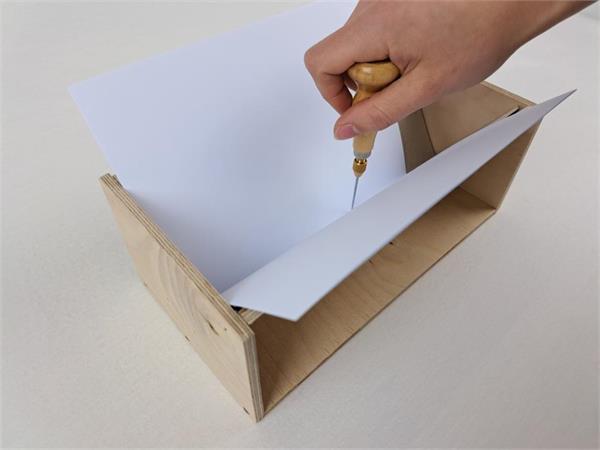 Vorstechkanal aus Holz, Einlagebreite 25 cm, inkl. Einlagekarton | Bild 3