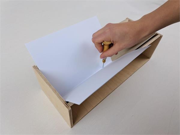 Vorstechkanal aus Holz, Einlagebreite 34 cm, inkl. Einlagekarton | Bild 3