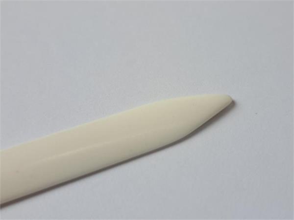 Falzbein aus Knochen, 10 cm, klein "mini", spitze Form | Bild 2