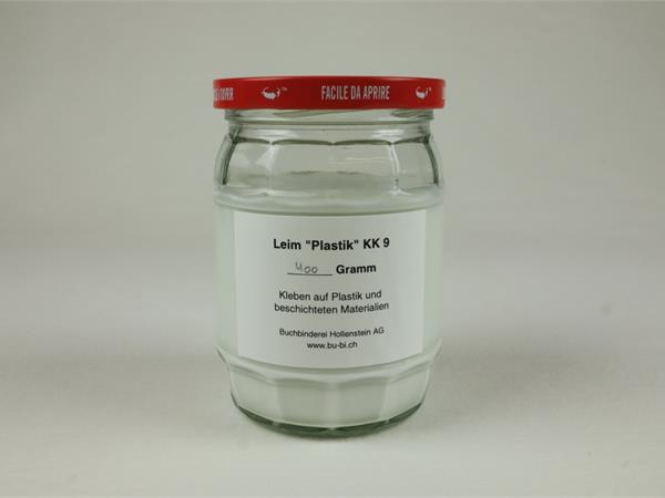 Leim "Plastik" KK 9 im grossen Glas, 400g