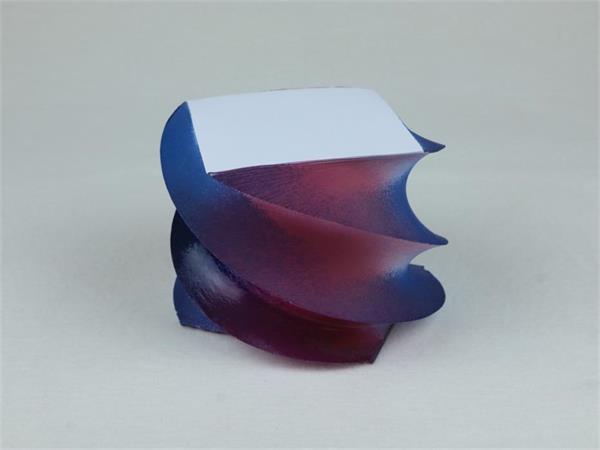 Notizblock gedreht: Blau-Pink | Bild 1